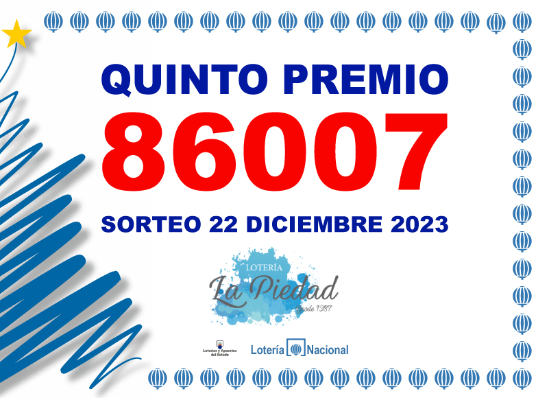 Lotería La Piedad GRAN PREMIO -  2023