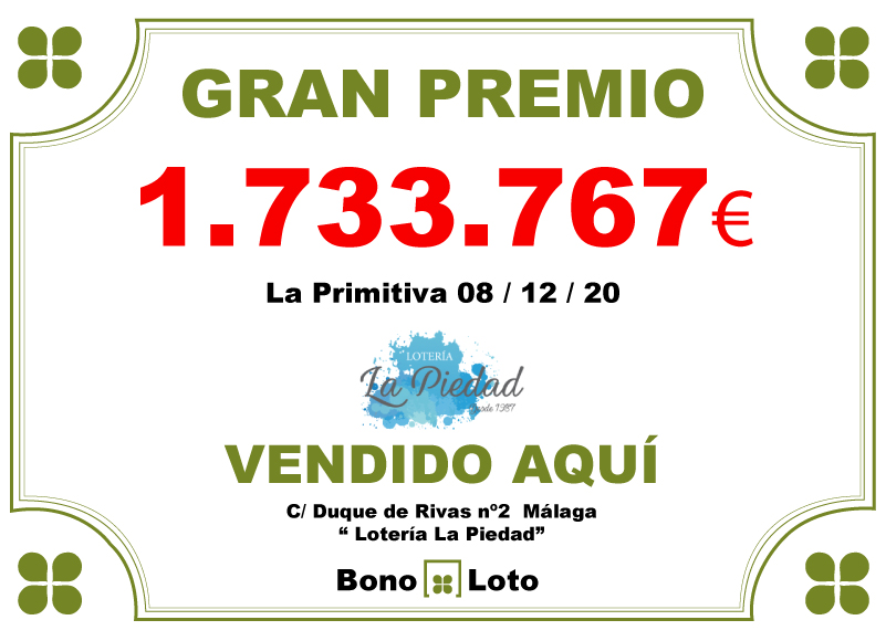 Lotería La Piedad - GRAN PREMIO 3